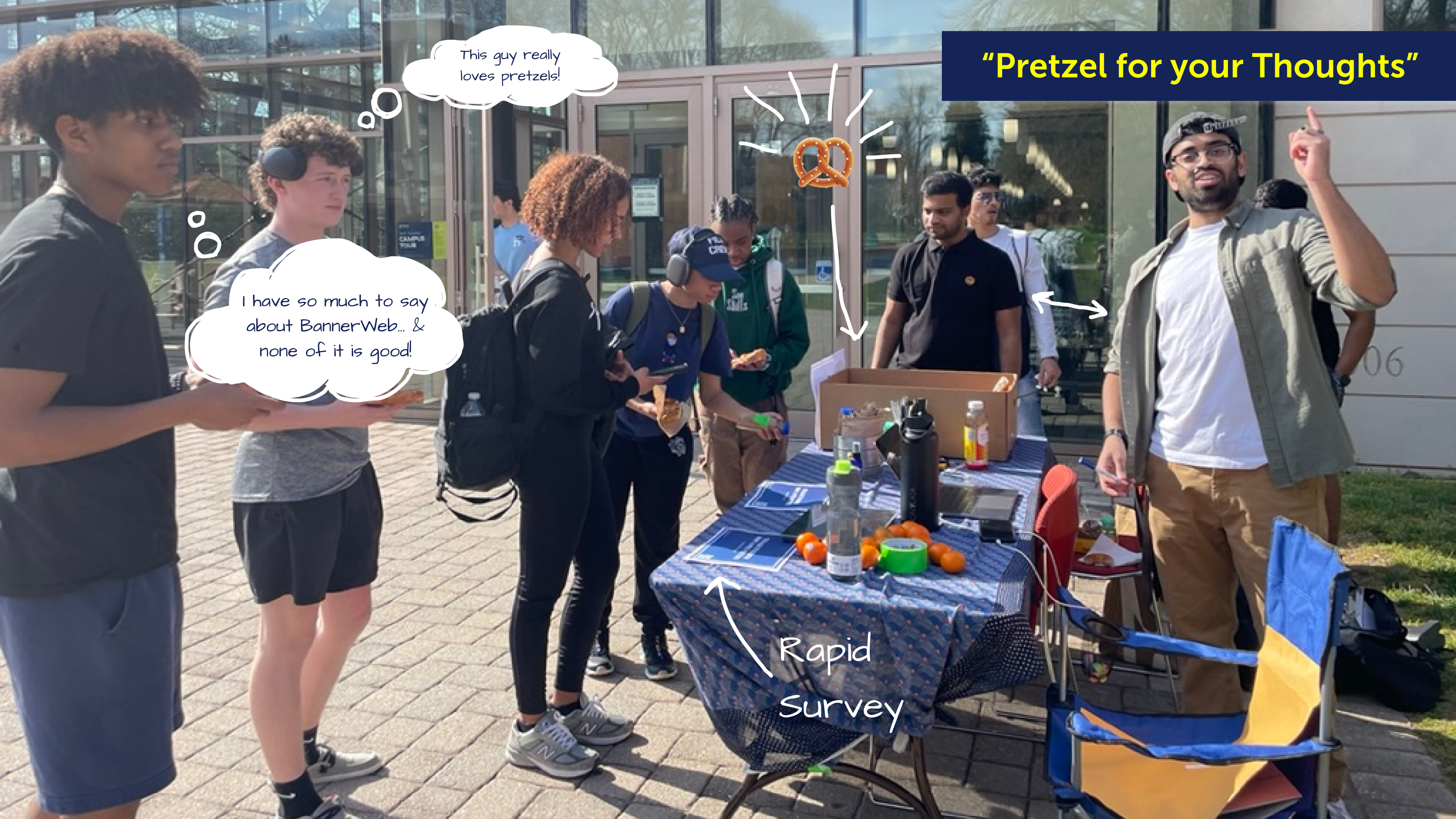 Pretzel For Your Thought campus event